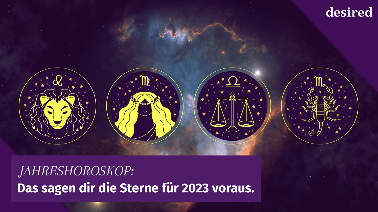 Jahreshoroskop 2023 für Löwe, Jungfrau, Waage und Skorpion