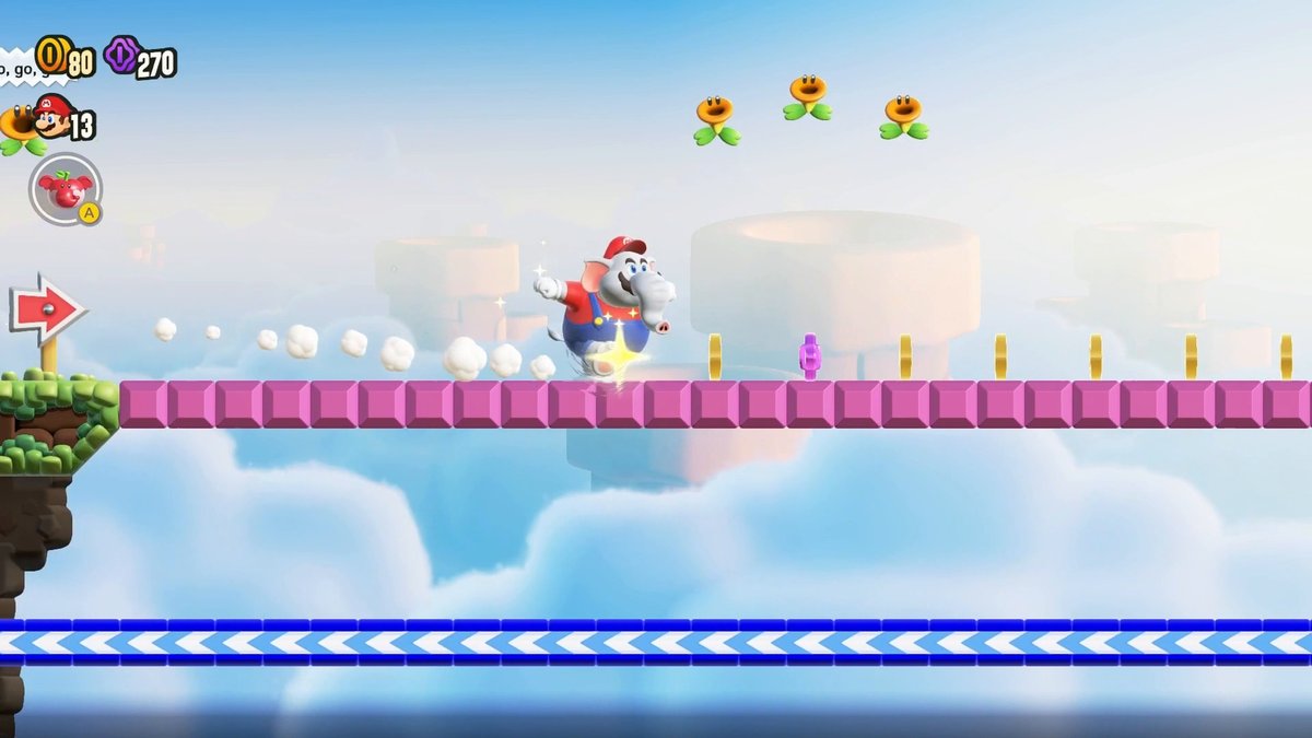 Super Mario Bros. Wonder: W1-18 Immer geradeaus Super Mario Bros. Wonder: W1-18 Immer geradeaus