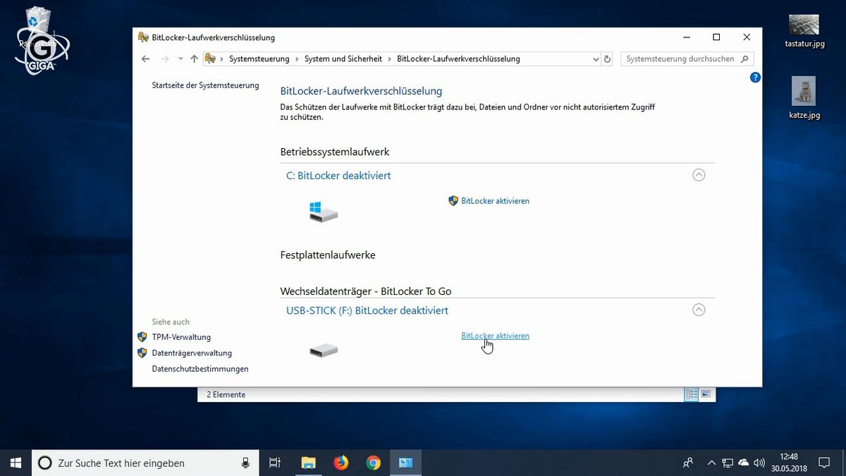 Mit BitLocker To Go einen USB-Stick verschlüsseln