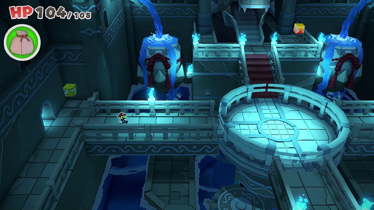 Paper Mario: The Origami King | Fundorte aller Toads - Level: Tempel des Wasser-Pergamenton