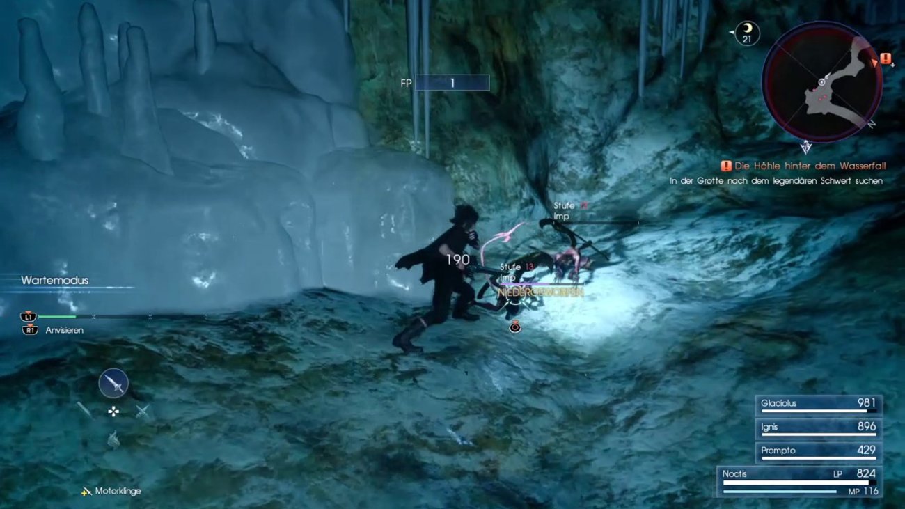 Final Fantasy 15: Greyshire Grotte (Kapitel 3 Dungeon) 
