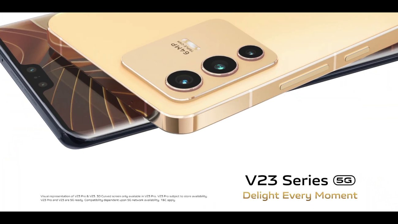 Vivo V23 Pro: Smartphone kann die Farbe wechseln