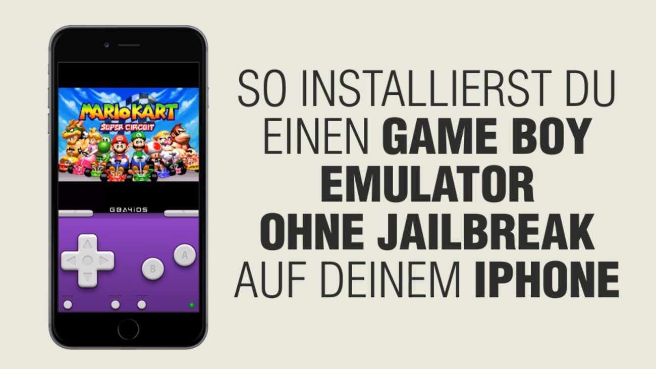 Game Boy Emulator auf einem iPhone installieren