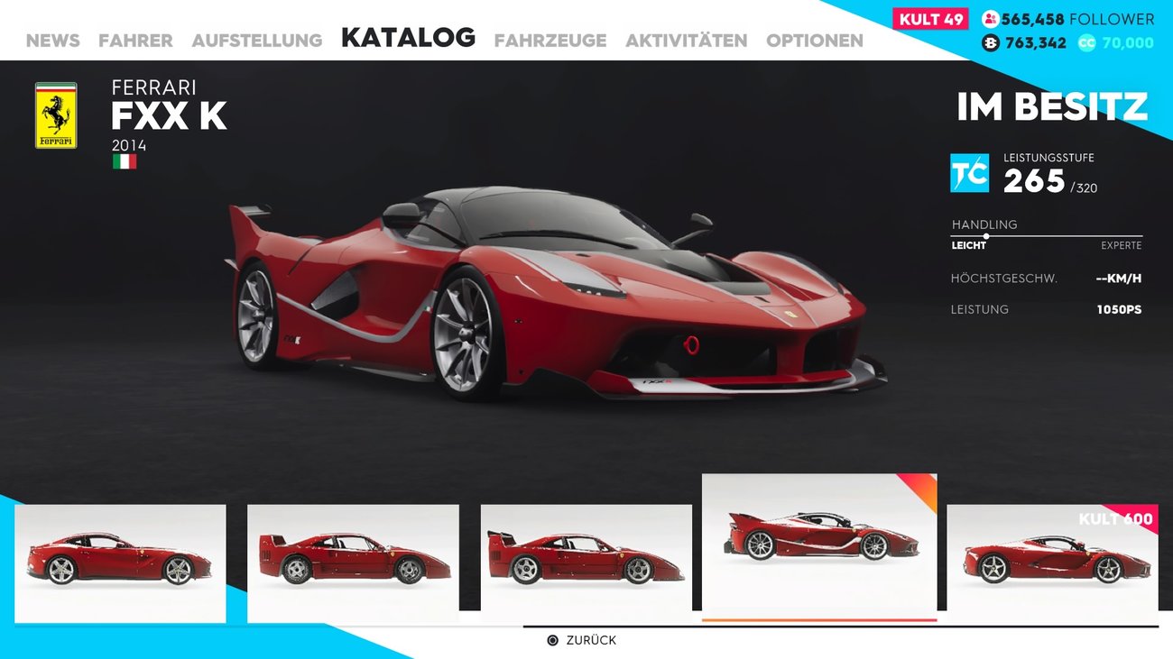 The Crew 2: Monthly Vehicle Drop Juli 18 - 2014 Ferrari FXX K