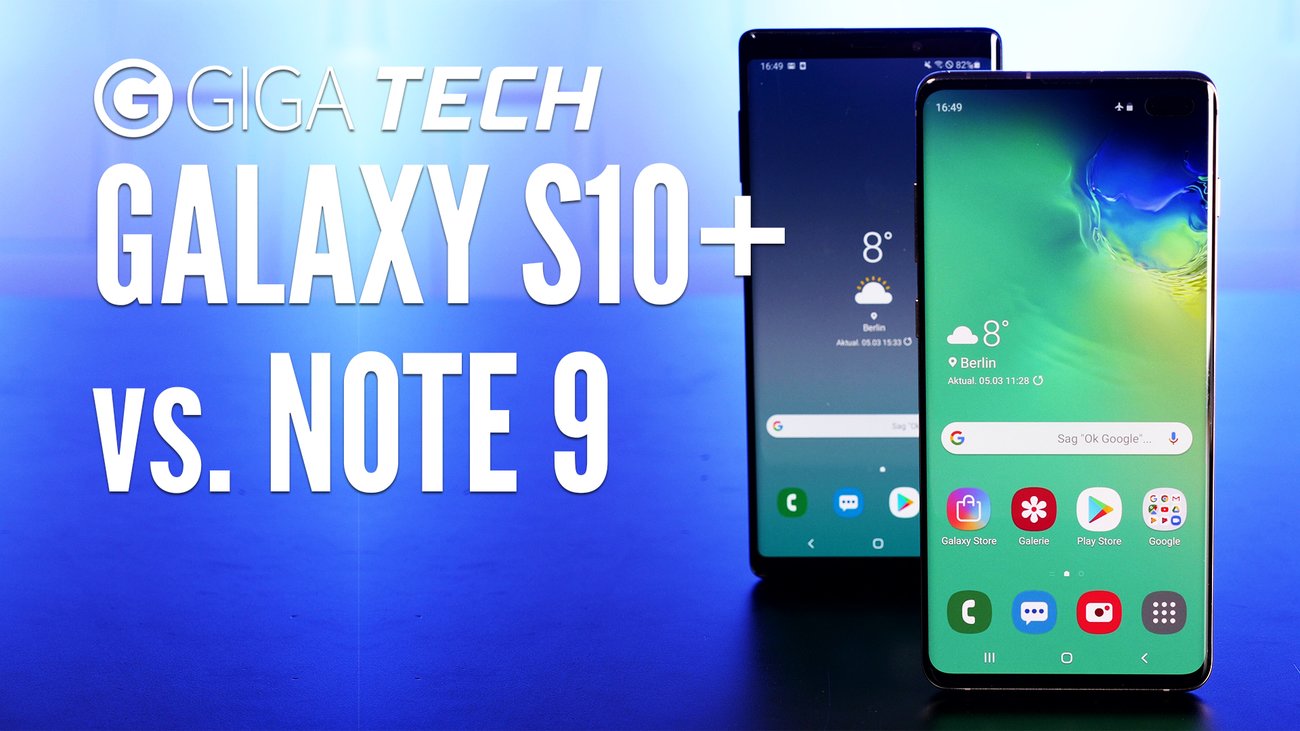 Samsung Galaxy S10+ vs. Galaxy Note 9