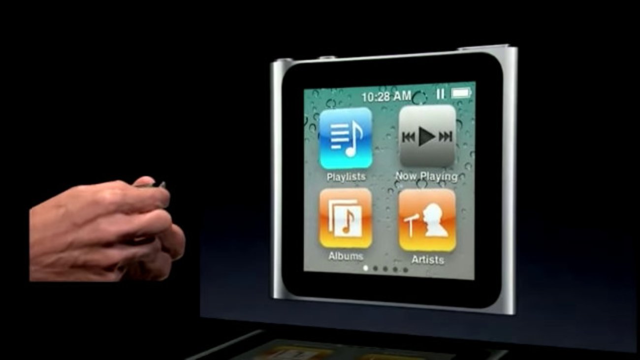 Vor der Apple Watch: Steves Jobs zeigt den iPod nano der 6. Generation