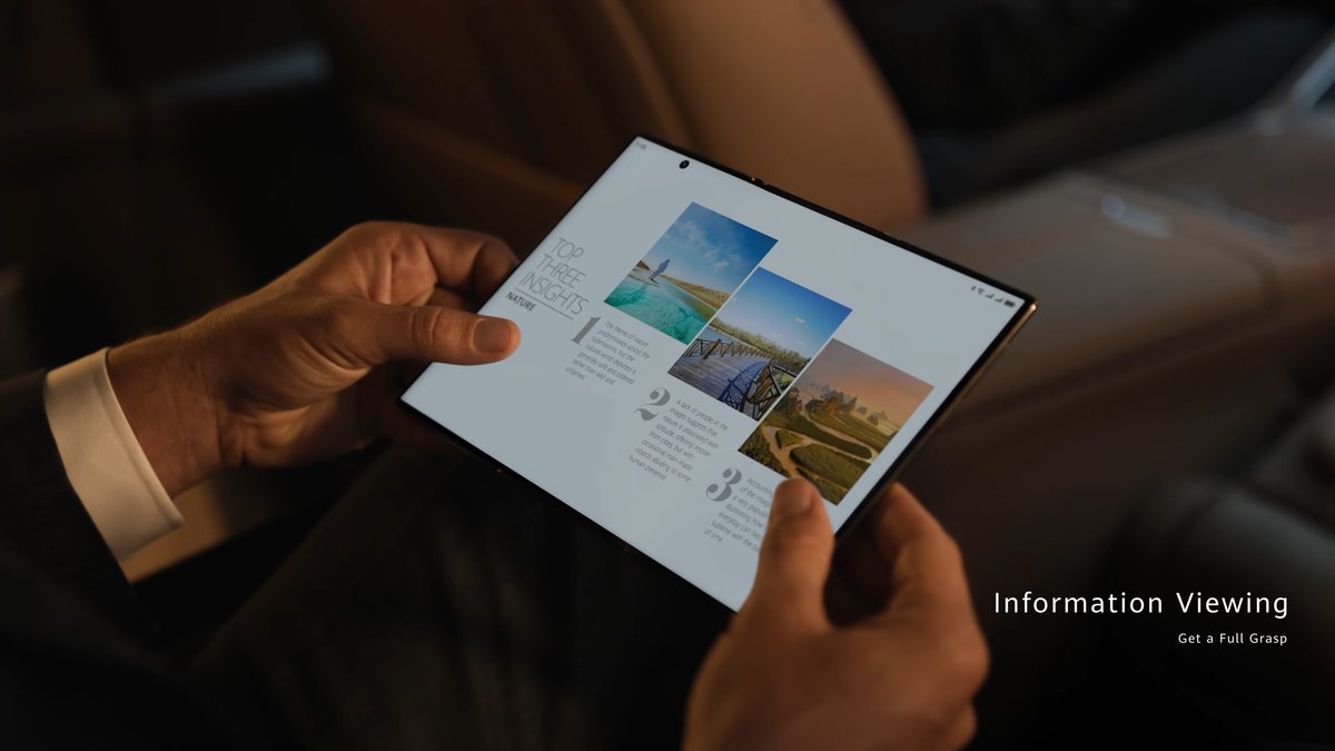 Doppelt faltbar: Das Huawei Mate XT Ultimate Design. Doppelt faltbar: Das Huawei Mate XT Ultimate Design.