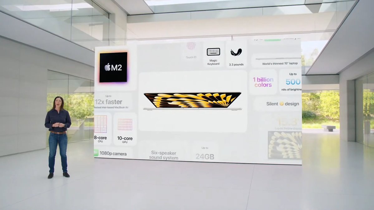 MacBook Air M2 (15 Zoll) – Apples Vorstellung MacBook Air M2 (15 Zoll) – Apples Vorstellung