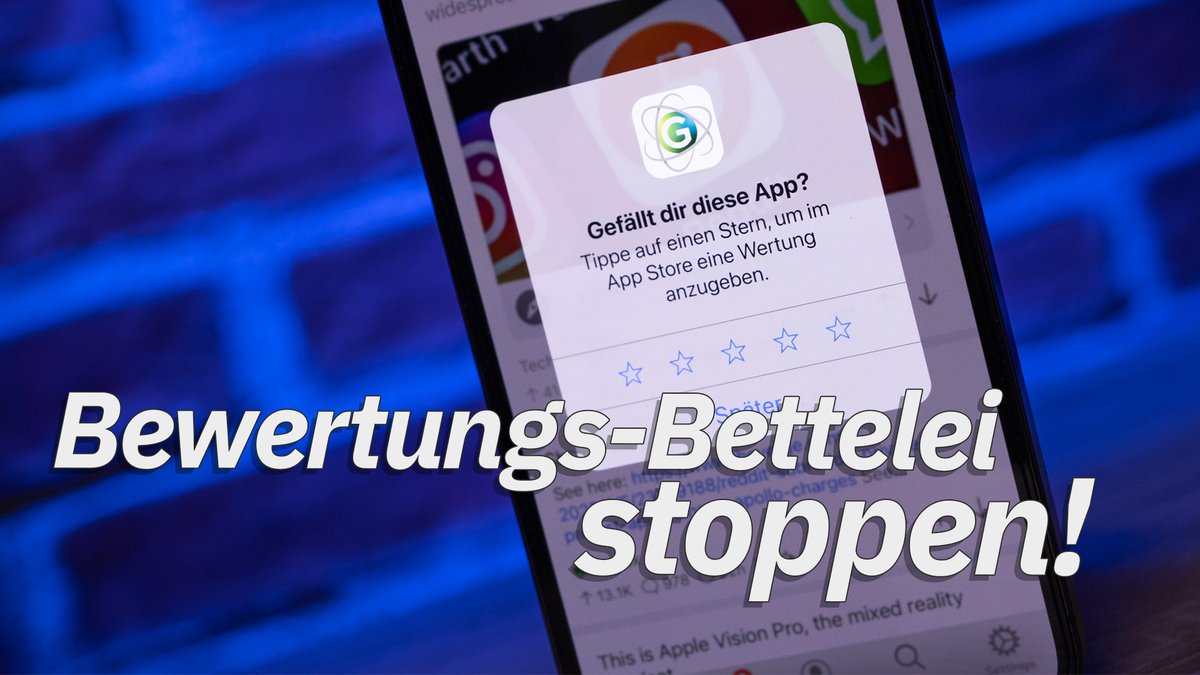 App Store: Bewertungen deaktivieren