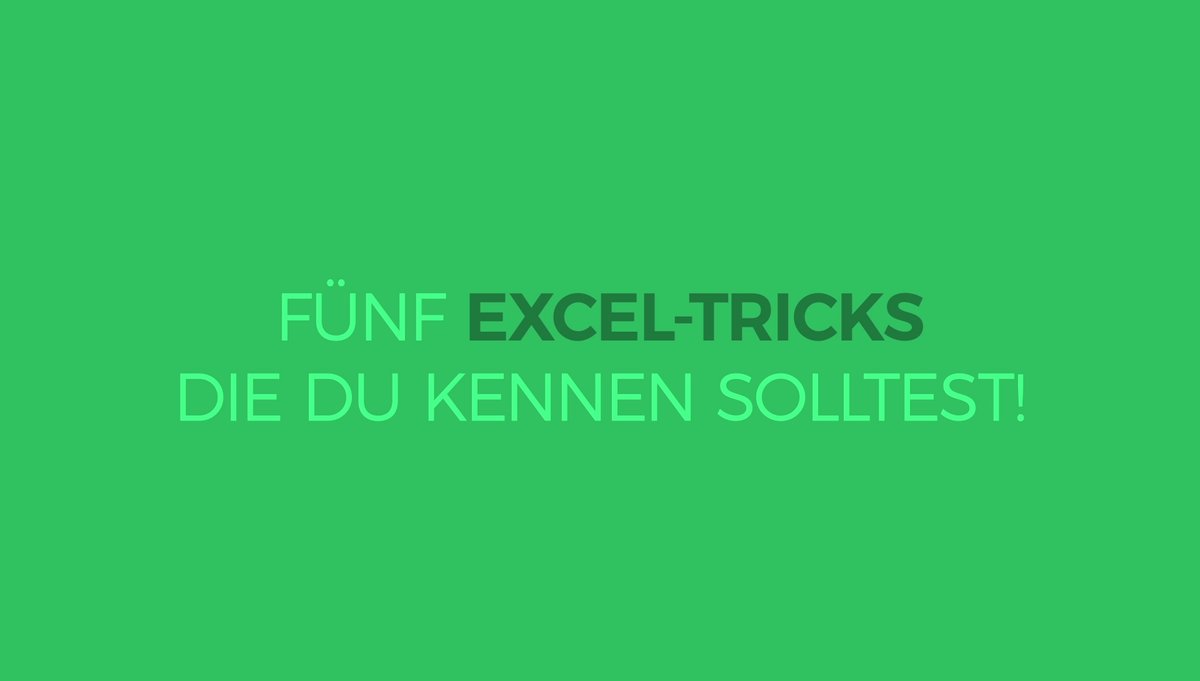 Fünf Tipps für Microsoft Excel