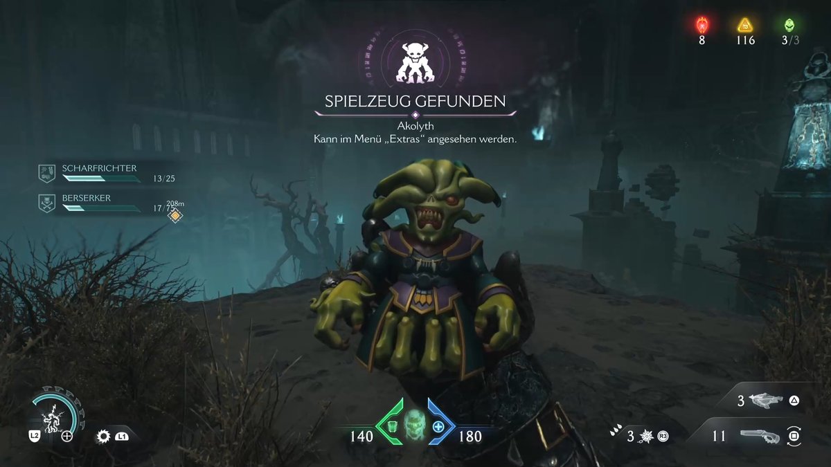 Doom The Dark Ages: Blauer Schädel und Spielzeug "Akolyth" - Fundort Doom The Dark Ages: Blauer Schädel und Spielzeug "Akolyth" - Fundort