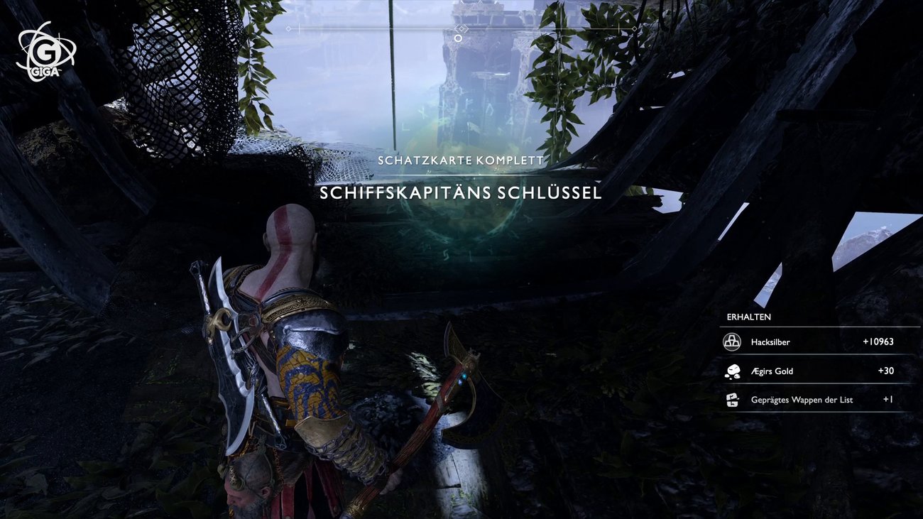 God of War: Schatzkarte - Schiffskapitäns Schlüssel - Fundort des Schatzes
