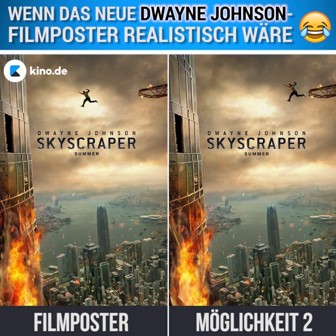 Skyscraper Dwayne Johnson Poster Fehler