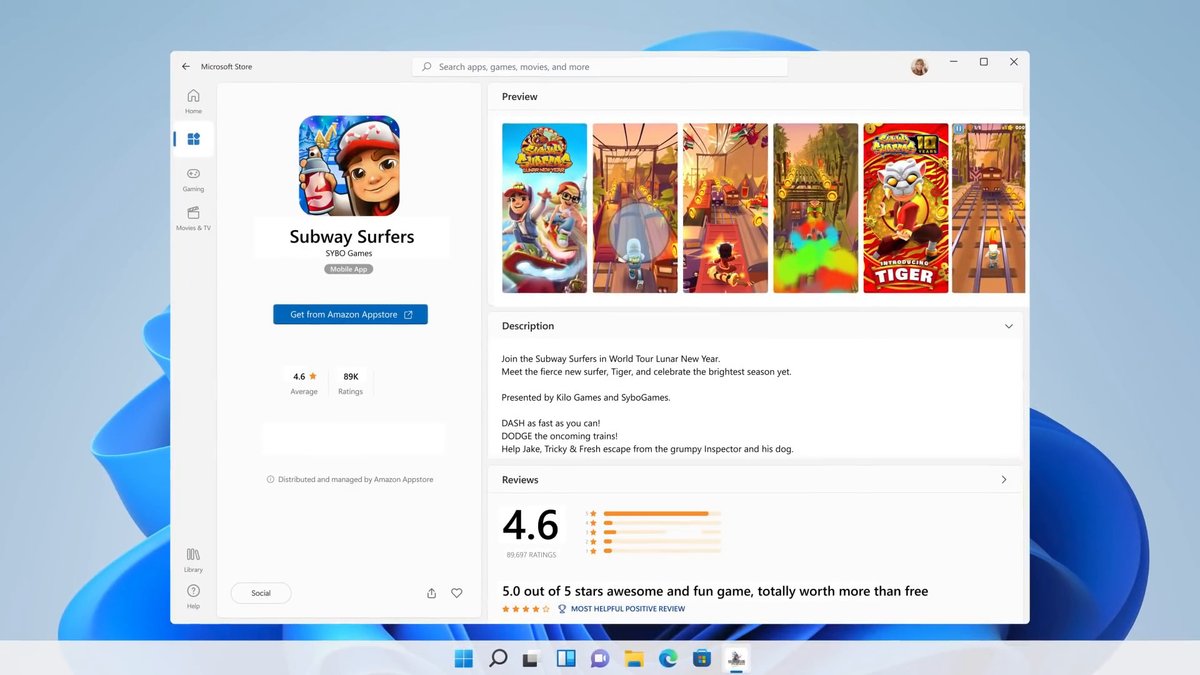 Windows 11: Amazon App Store bringt Android-Apps auf PCs Windows 11: Amazon App Store bringt Android-Apps auf PCs