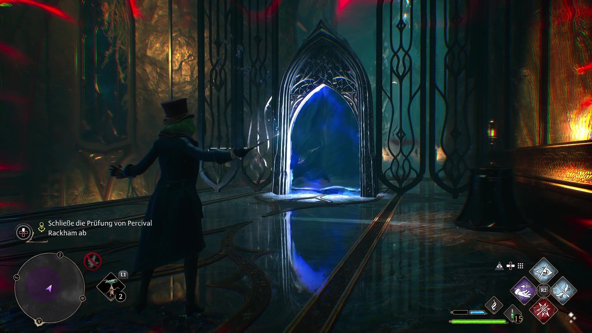 Hogwarts&#x20;Legacy&#x3A;&#x20;Das&#x20;erste&#x20;Plattformen-R&#x00E4;tsel&#x20;in&#x20;der&#x20;Pr&#x00FC;fung&#x20;von&#x20;Percival