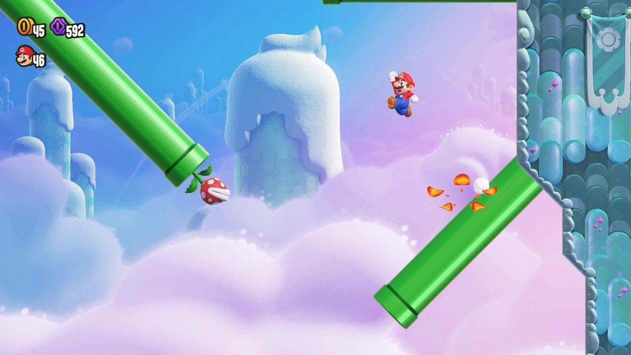 Super Mario Bros. Wonder: W2-12 Schwebe-Hochsprung 1