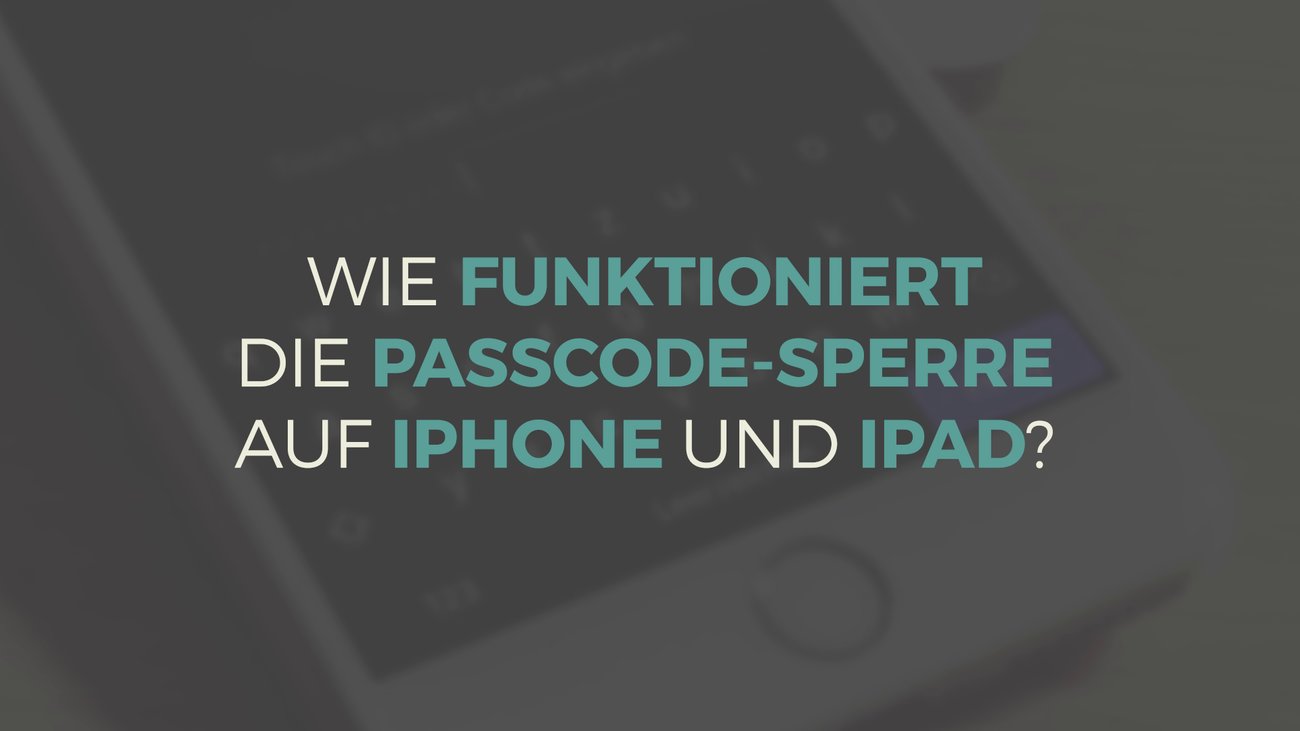 iPhone Passcode-Sperre