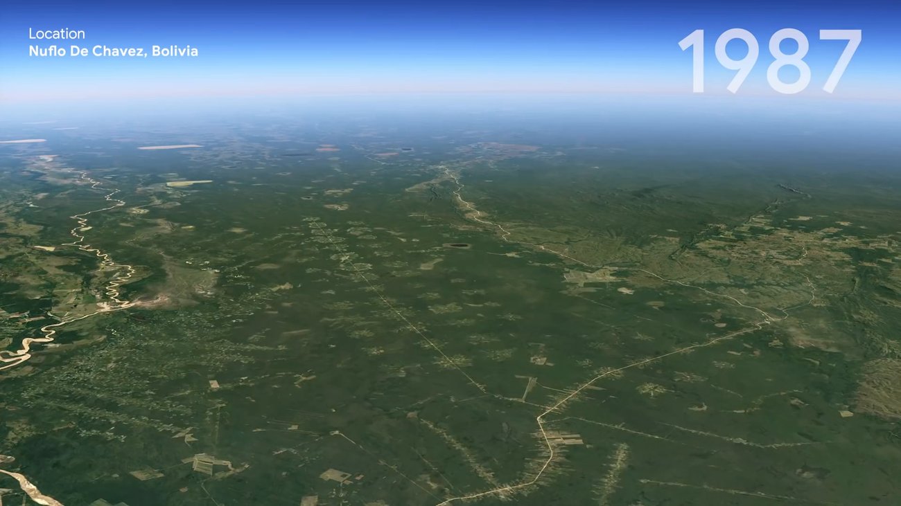 Google Earth zeigt 37 Jahre im Zeitraffer auf der Erde