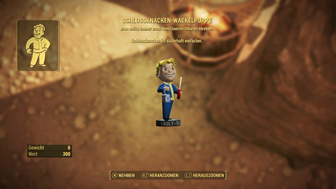 Fallout 4: Schlossknacken-Wackelpuppe - Fundort