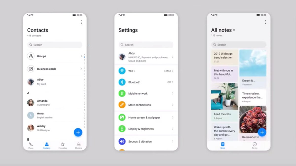 Huawei: EMUI 10 auf Basis von Android 10 vorgestellt Huawei: EMUI 10 auf Basis von Android 10 vorgestellt