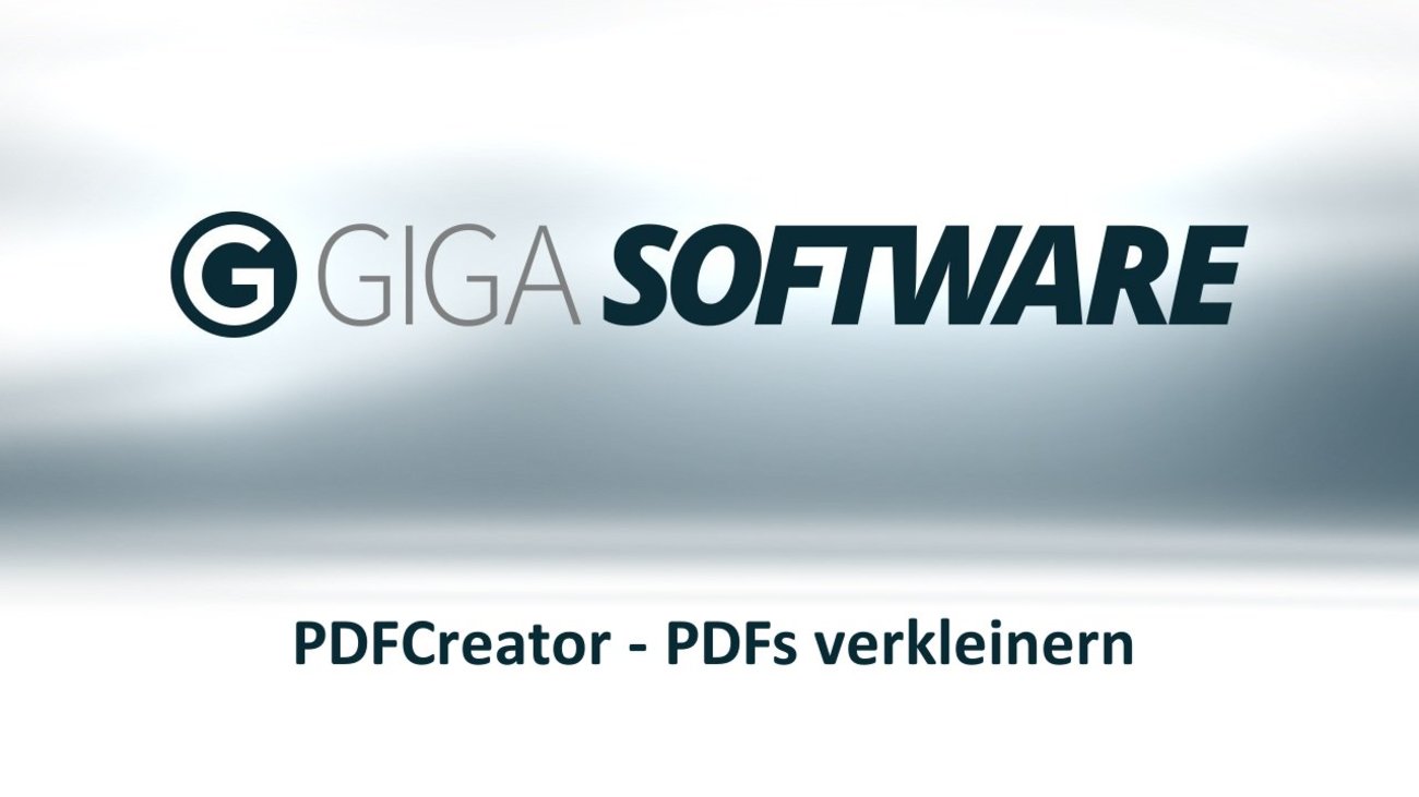 PDFCreator - PDFs verkleinern
