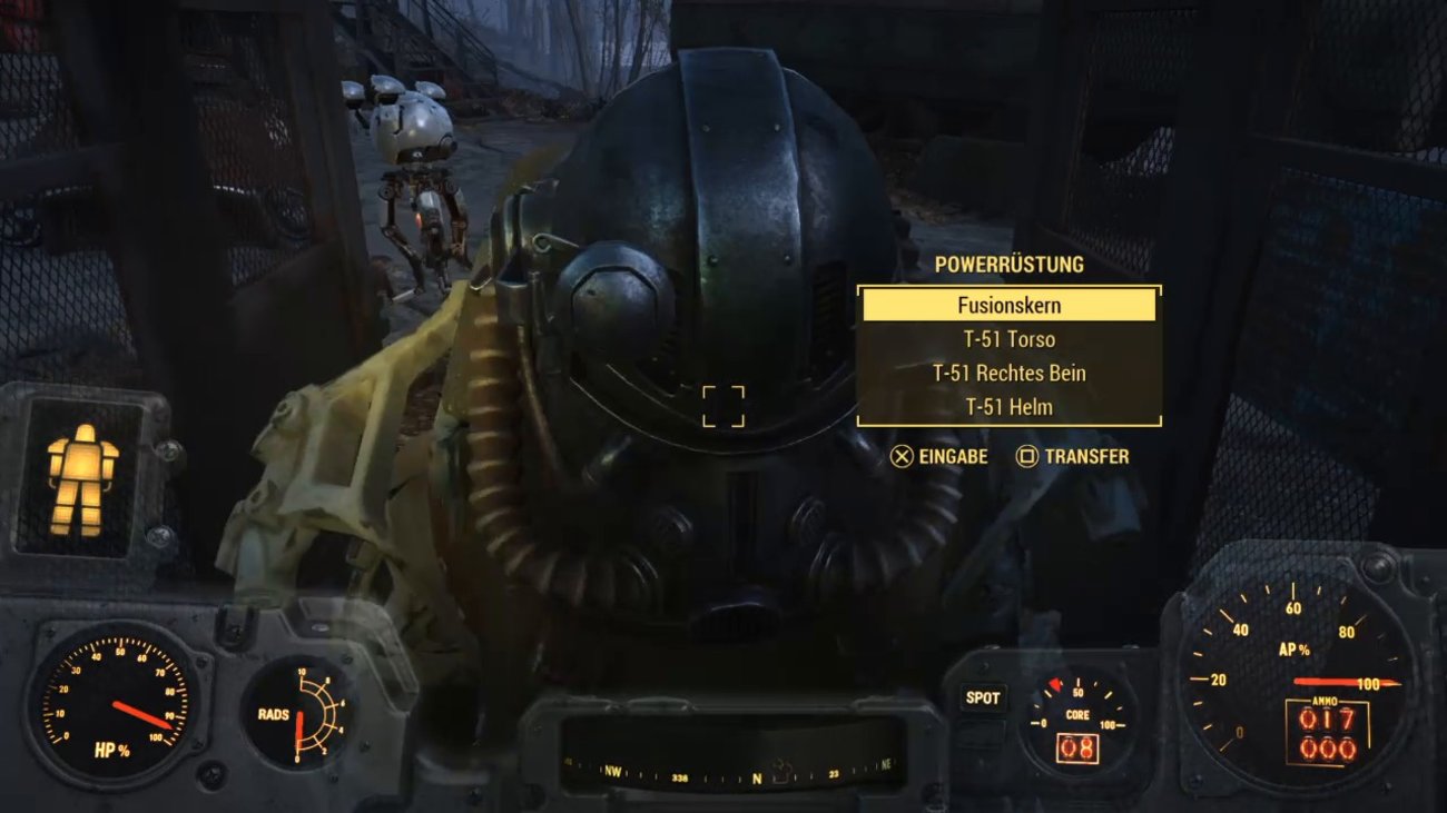 Fallout 4: T-51 Powerrüstung (Straßenrand) - Fundort