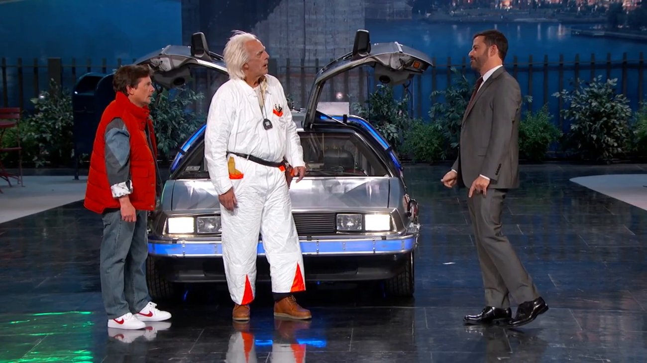 Marty McFly und Doc Brown bei Jimmy Kimmel
