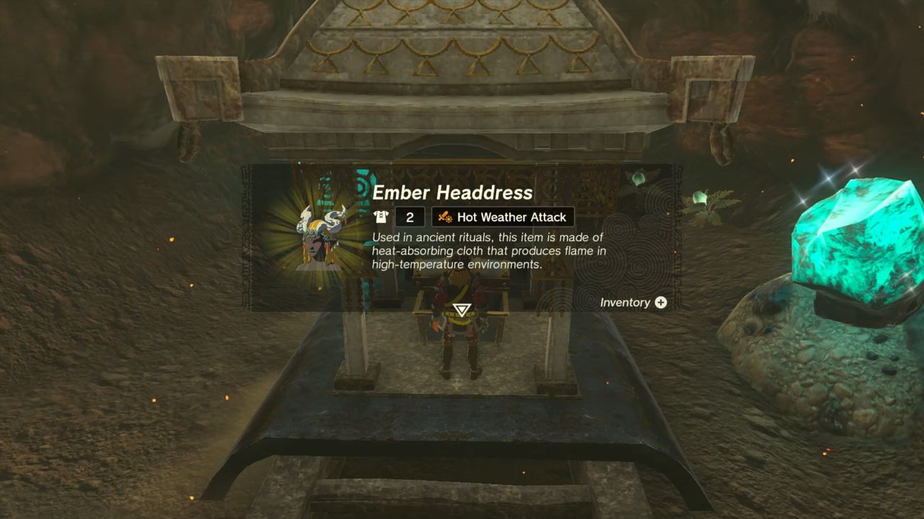 Zelda Tears of the Kingdom: Flammenkopfschmuck finden