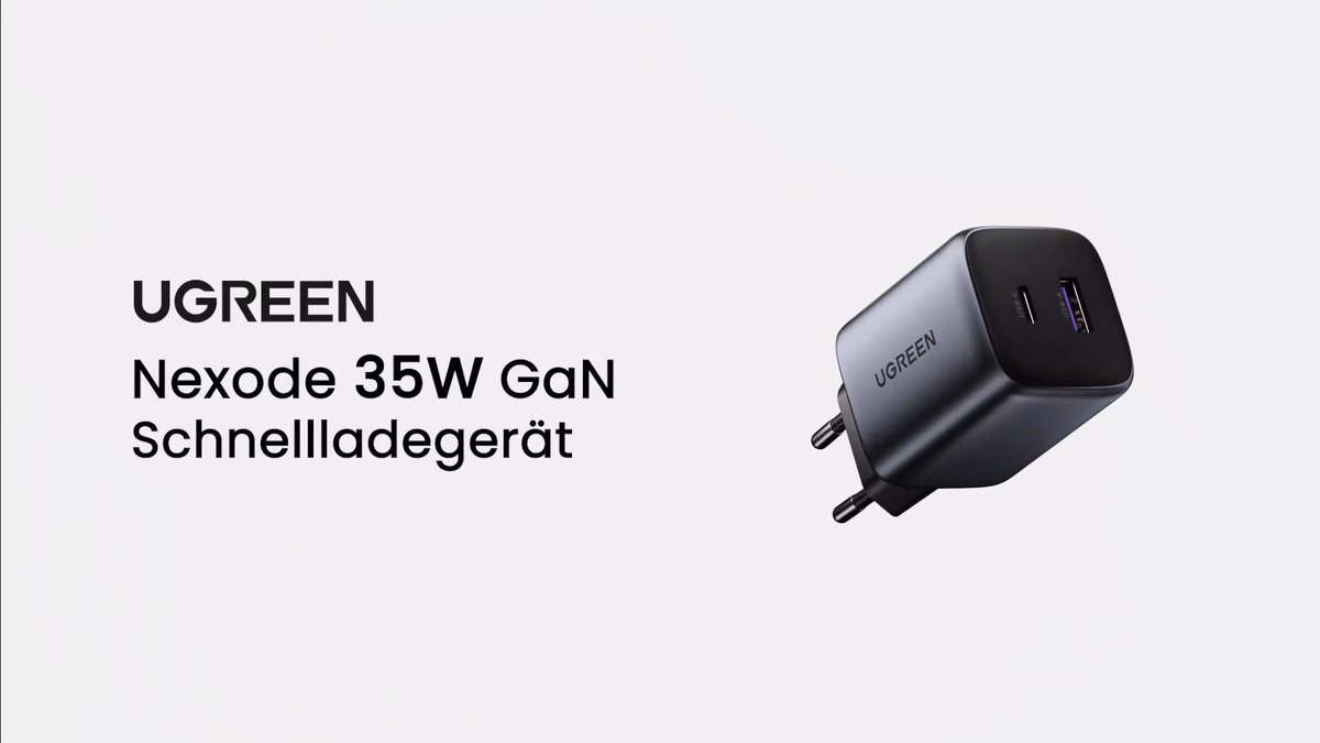 Ugreen Nexode USB-C-Ladegerät mit 35 Watt Ugreen Nexode USB-C-Ladegerät mit 35 Watt