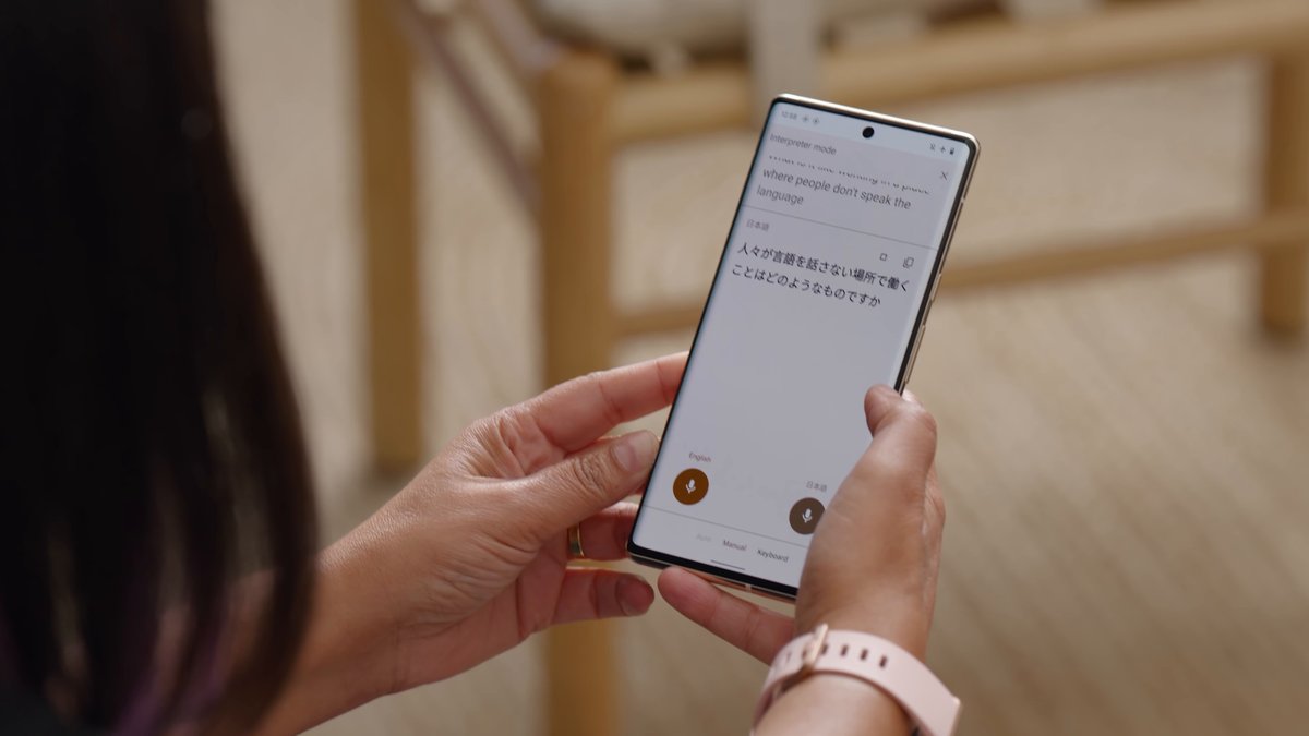 Google Pixel 6 (Pro) wird zum Dolmetscher Google Pixel 6 (Pro) wird zum Dolmetscher