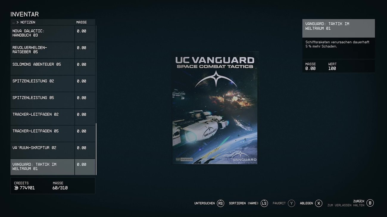 Starfield: Vanguard - Taktik im Weltraum 01 (Fundort)
