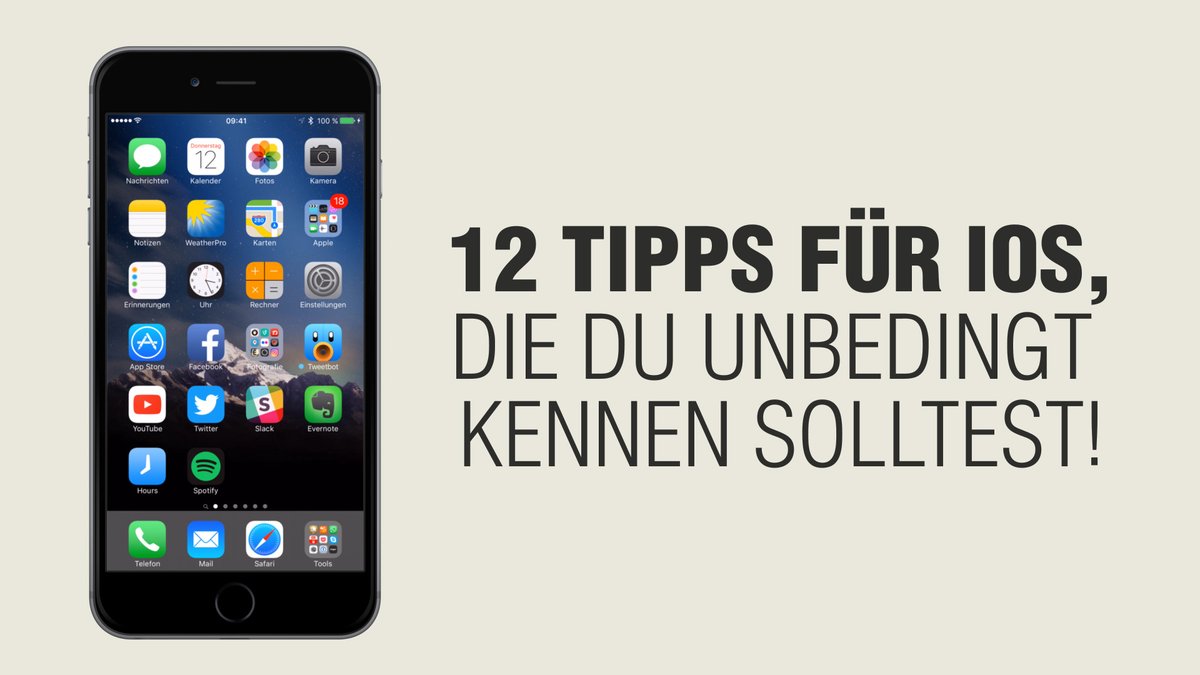 12 iOS-Tipps, die du kennen solltest 12 iOS-Tipps, die du kennen solltest