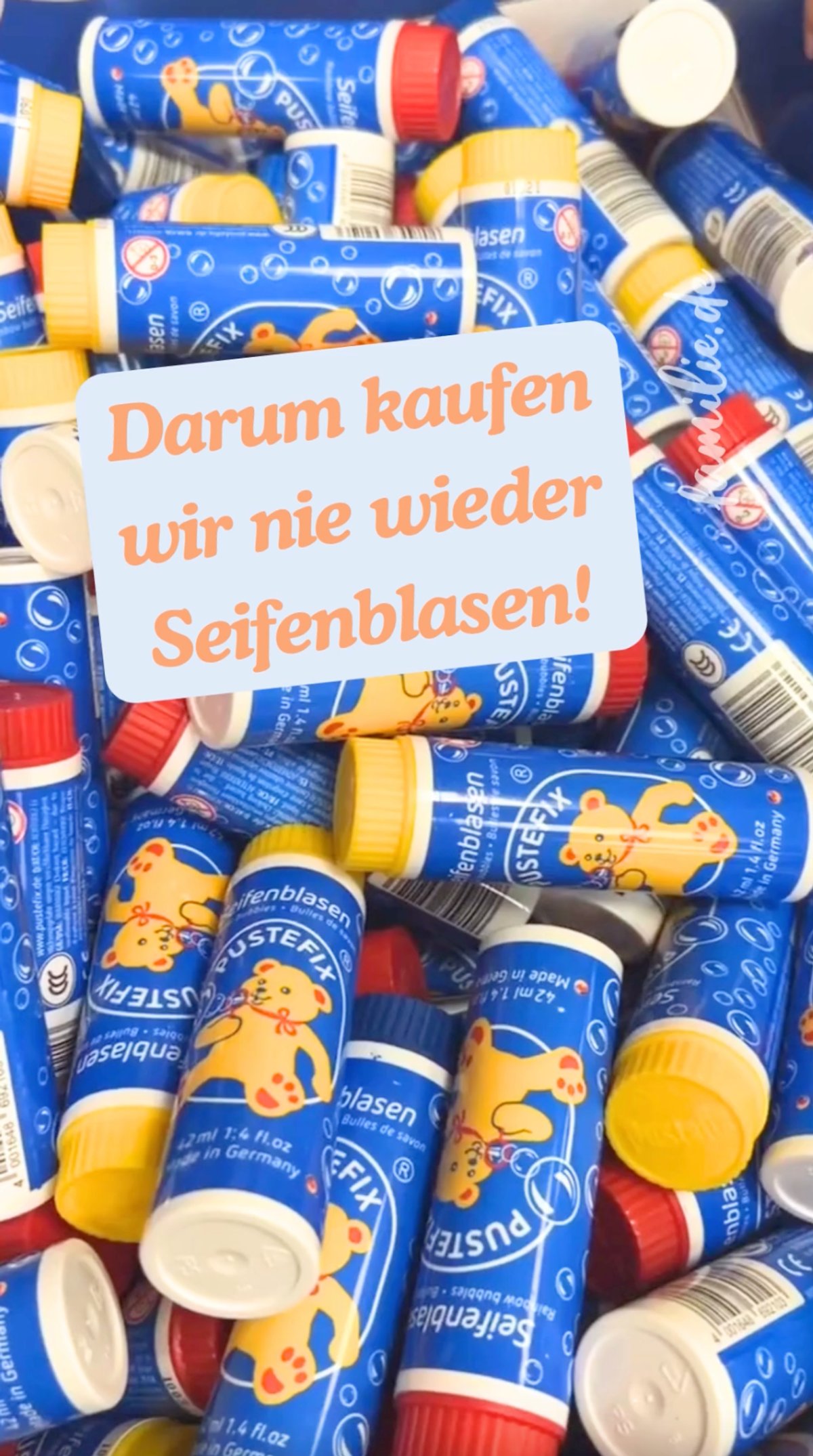 Darum kaufen wir nie wieder Seifenblasen!