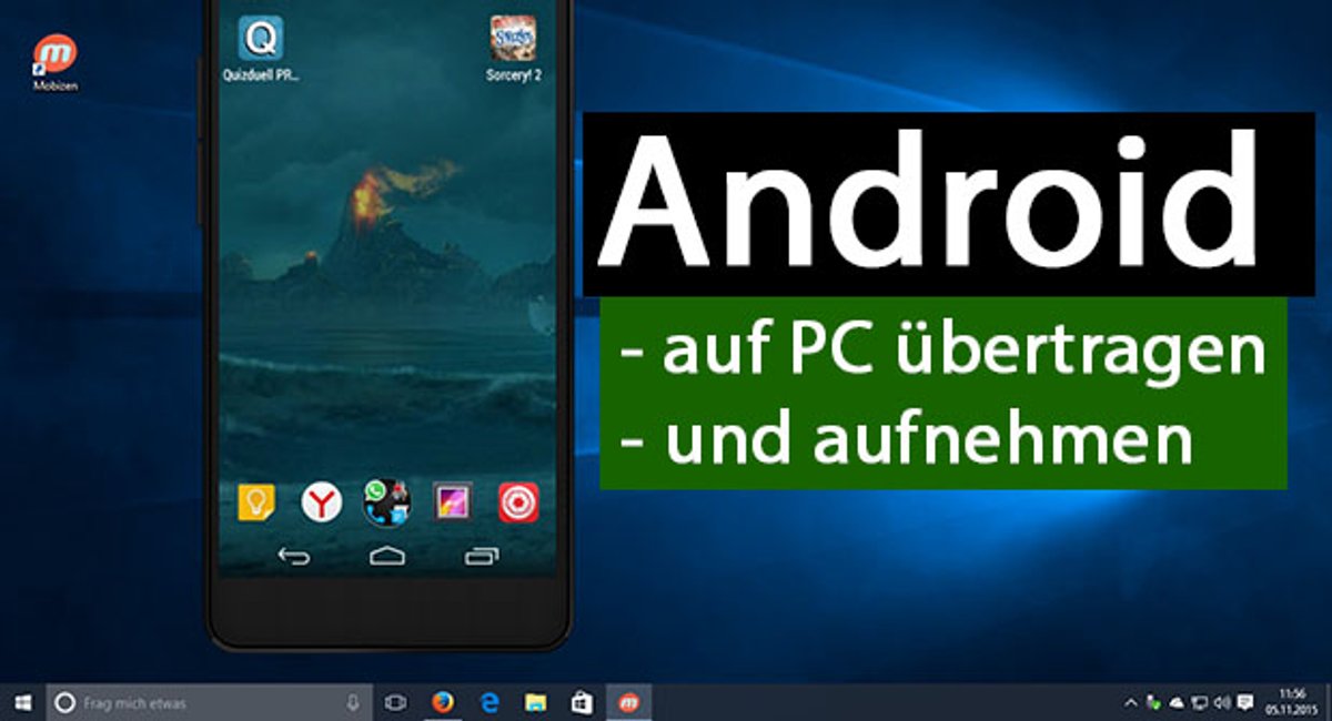 Android-Bildschirm auf PC übertragen und aufnehmen – Anleitung