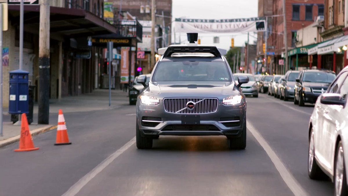 Ubers autonome Fahrzeuge im Video