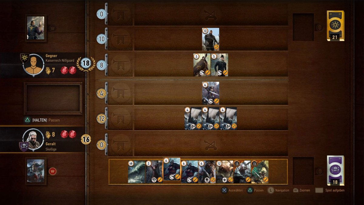 The Witcher 3 - Blood and Wine: Gwint-Partie gegen Kaiserreich Nilfgaard The Witcher 3 - Blood and Wine: Gwint-Partie gegen Kaiserreich Nilfgaard