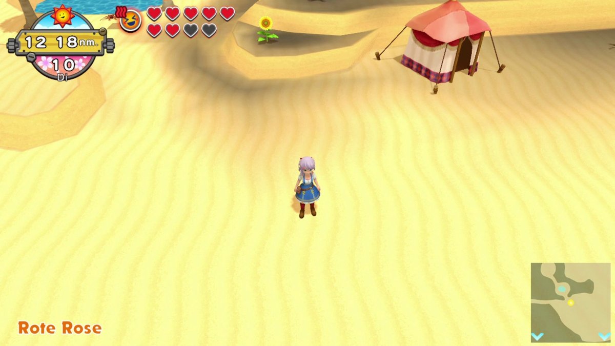 Harvest Moon: One World | Kamille, Hibiskus, Wassermelone und rote Rose in Pastilla