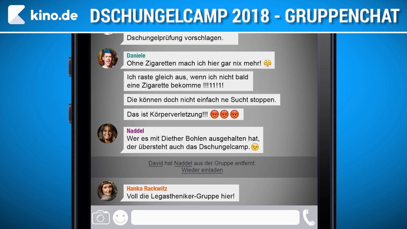 Dschungelcamp 2018 - Gruppenchat