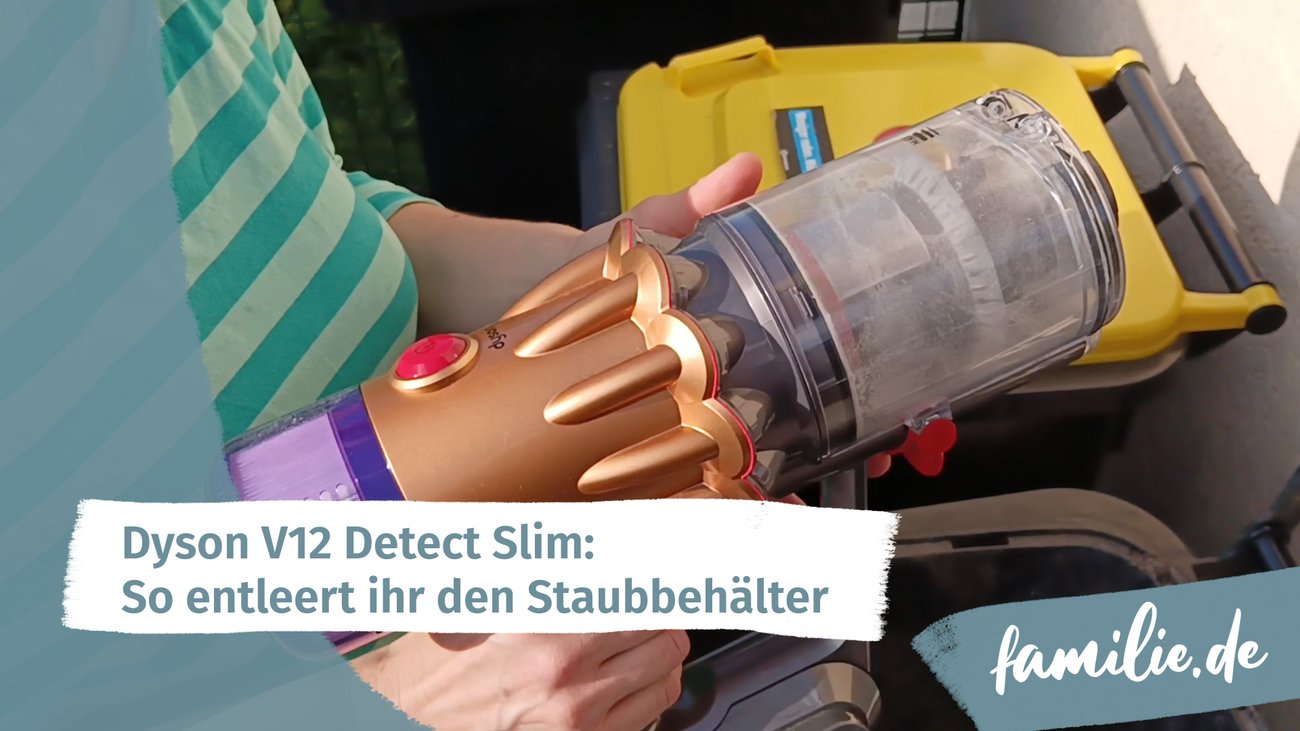 Dyson V12 Detect Slim - So entleert ihr den Staubbehälter