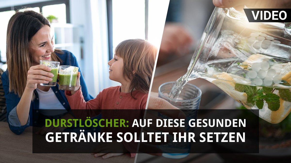 Durstlöscher: Auf diese gesunden Getränke solltet ihr setzen Durstlöscher: Auf diese gesunden Getränke solltet ihr setzen