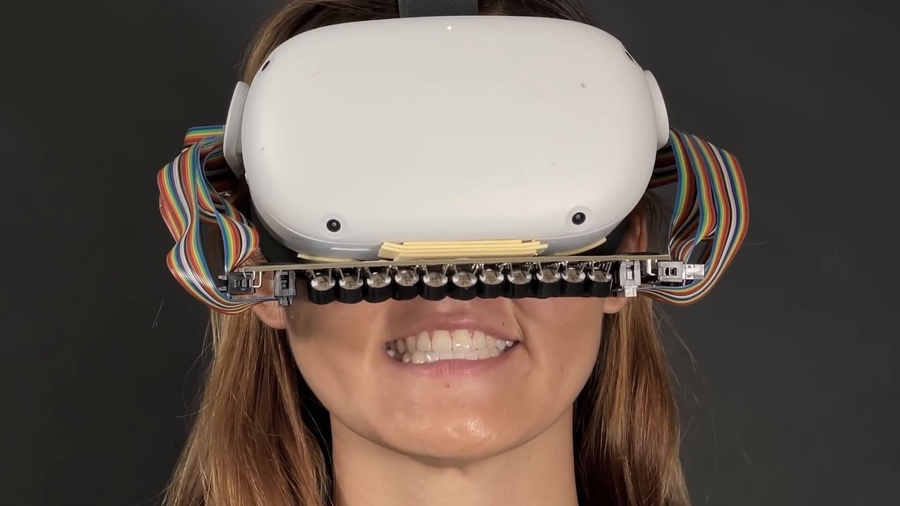 Mouth Haptics: VR-Brille simuliert Lippen
