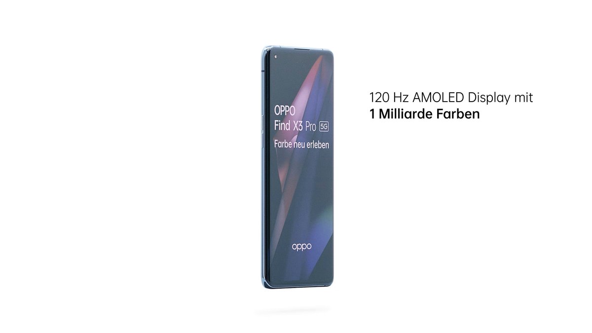 Das neue Oppo Find X3 Pro in der Rundumansicht Das neue Oppo Find X3 Pro in der Rundumansicht