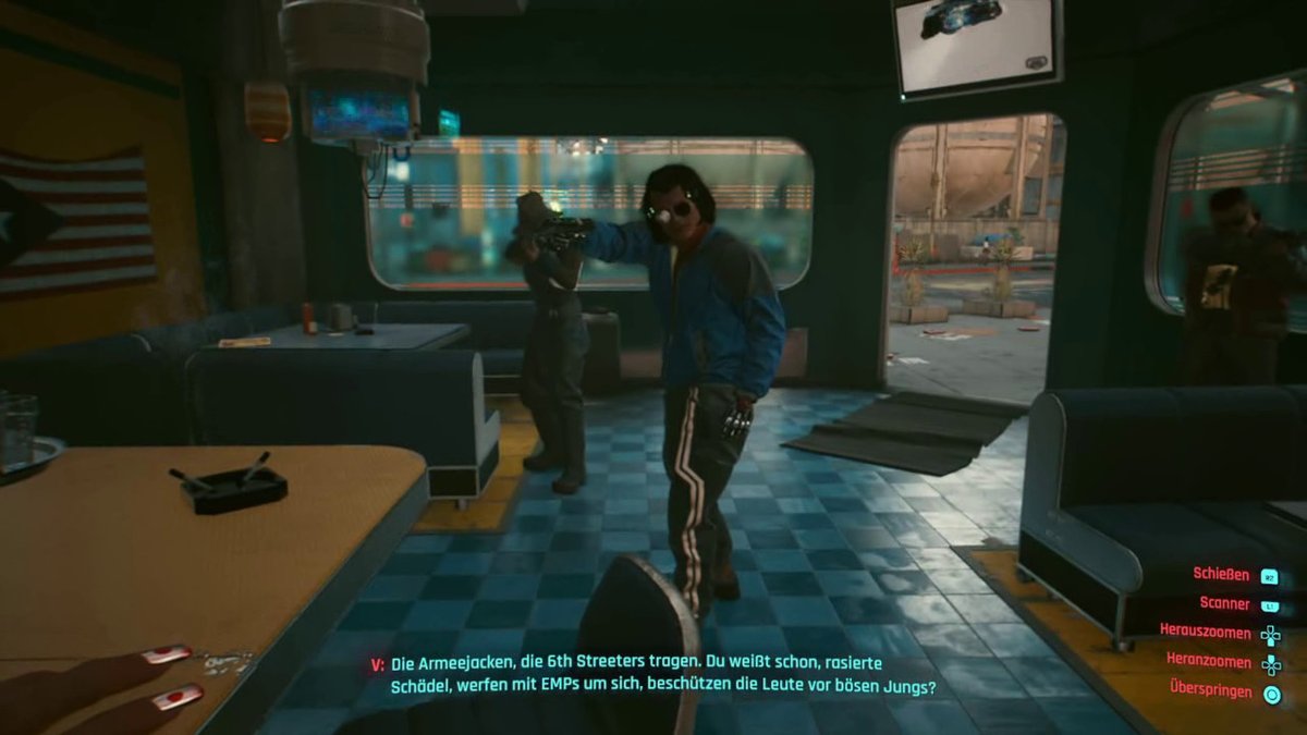 Cyberpunk 2077 | Street Kid Variante beim Überfall auf die Bar - Nebenmission Ekeziel saw the wheel