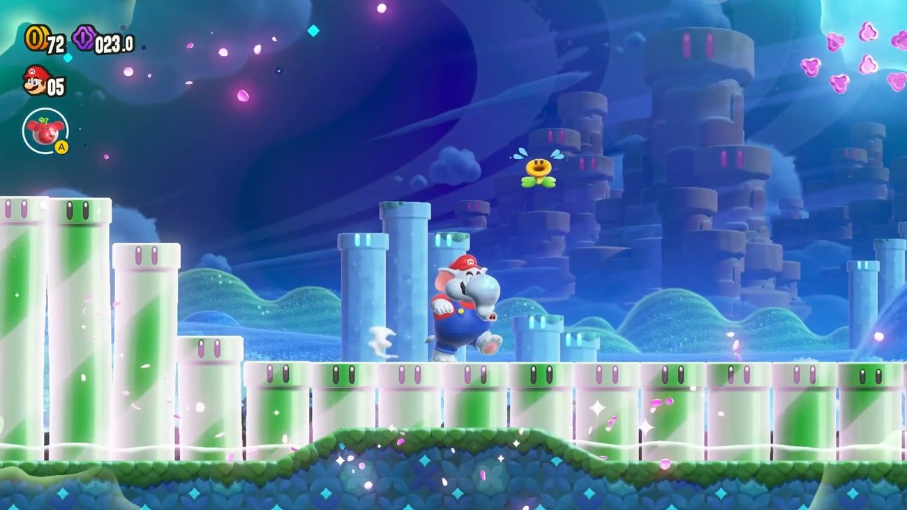 Super Mario Bros. Wonder: W1-1 Willkommen im Blumenkönigreich
