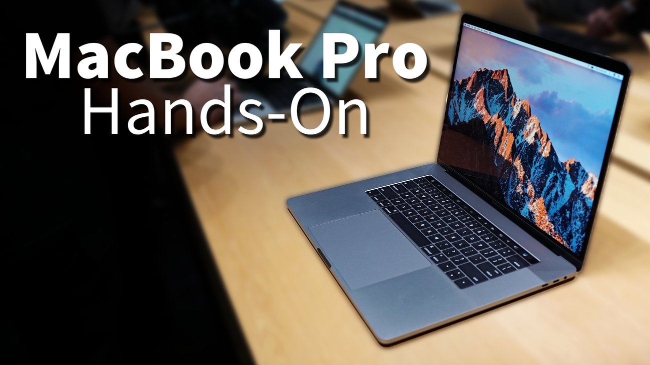 MacBook Pro mit Touch Bar im Hands-On