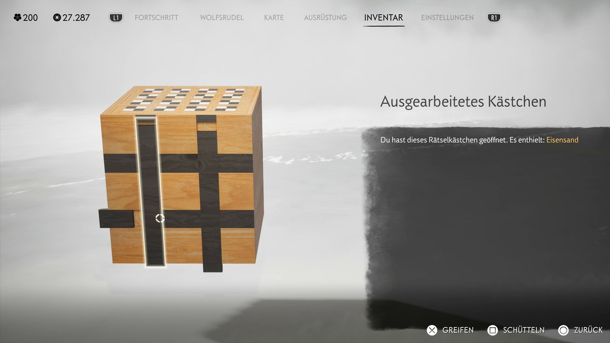 Ghost of Yotei: Ausgearbeitetes Kästchen (Lösung) Ghost of Yotei: Ausgearbeitetes Kästchen (Lösung)