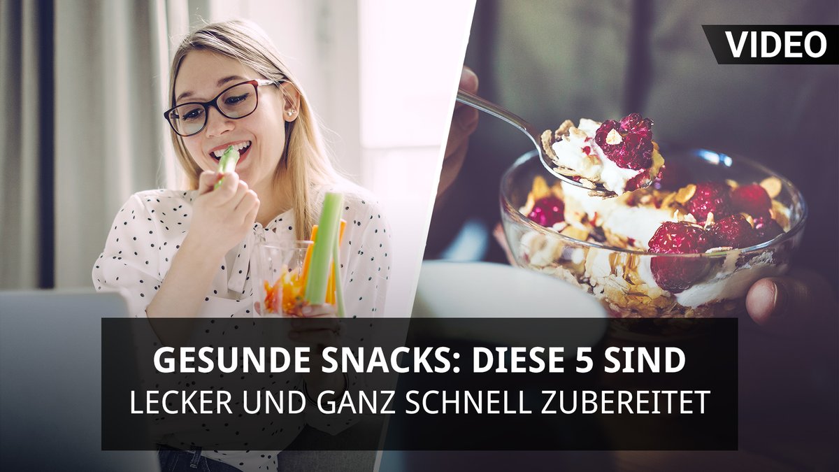 Gesunde Snacks: Diese 5 sind lecker und ganz schnell zubereitet