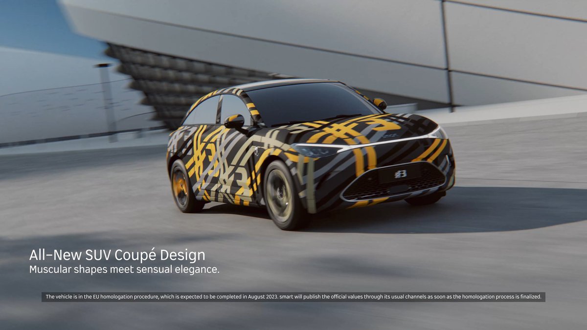 Noch im Erlkönig-Design zeigt Smart einen ersten Eindruck vom #3 Noch im Erlkönig-Design zeigt Smart einen ersten Eindruck vom #3