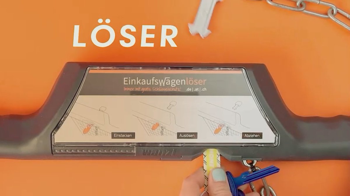 Wie funktioniert der Einkaufswagenlöser?