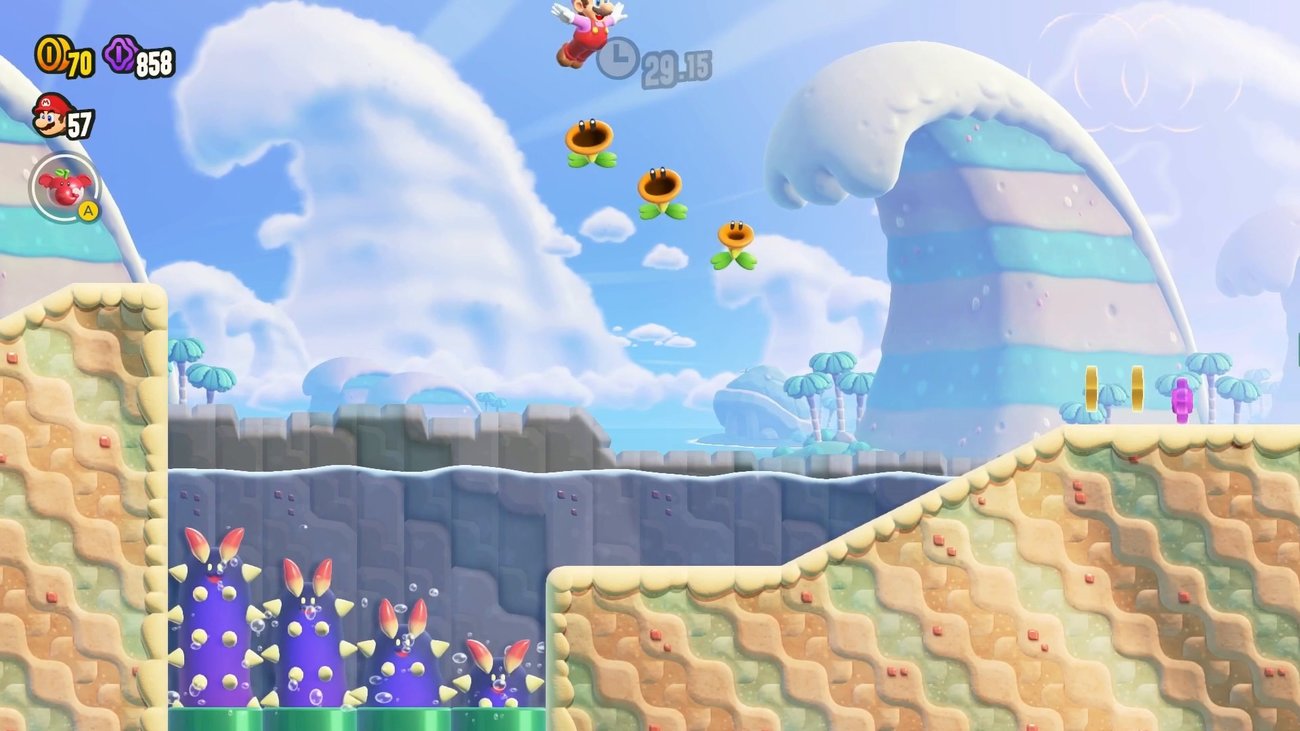Super Mario Bros. Wonder: Blüteninseln-13 Zu Land und zu Wasser